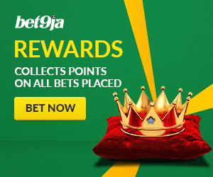 Register at Bet9ja using the promotion code YOHAIG for a N100,000 welcome bonus