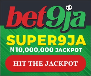 Register at Bet9ja using the promotion code YOHAIG for a N100,000 welcome bonus